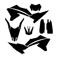 YAMAHA WR 250 R 250 X 2006 2007 2008 2009 2010 2011 2013 2014 2015 2016 2017 2018 Graphic Templates