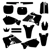 Yamaha YZ 125 250 1996 1997 1998 1999 2000 2001 Graphic Templates
