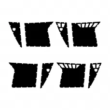 POLARIS RZR 800 PRO ARMOR Doors 2008 2009 2010 2011 2012 2013 2014 Graphic Templates