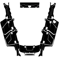 POLARIS Ranger XP 1000 2018 2019 2020 2021 2022 2023 4 DOORS (Full Kit) Graphic Templates