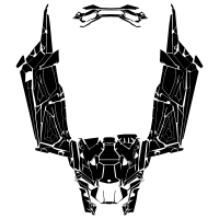 Polaris RZR XP 1000 TURBO TURBO S 4 DOORS (Full Kit) 2019 Graphic Templates