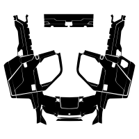 POLARIS Ranger XP 1000 2018 2019 2020 2021 2022 2024 (Full Kit) Graphic Templates