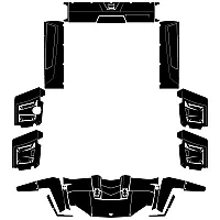 Polaris RANGER XP CREW 4 DOORS 2009 2010 2011 2012 2013 Graphic Templates