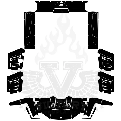 Polaris RANGER XP CREW 4 DOORS 2009 2010 2011 2012 2013 Graphic Templates Polaris RANGER XP CREW 4 DOORS 2009 2010 2011 2012 2013 Graphic Templates