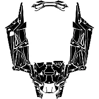 Polaris RZR XP 1000 TURBO TURBO S 4 DOORS (Full Kit) 2019 2020 2021 2022 Graphic Templates