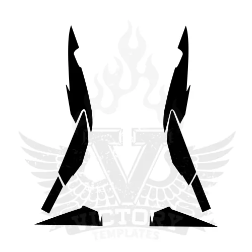 HONDA SUPRA X 125 Graphics Template HONDA SUPRA X 125 Graphics Template