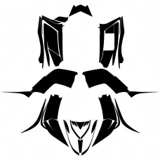 YAMAHA YFM 90 RAPTOR 90 2008 to 2018 Graphic Templates