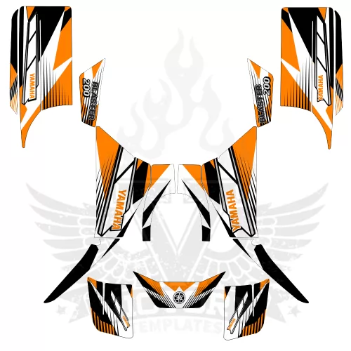 Yamaha Blaster 200 Sport EDITABLE DESIGNS Graphic Templates Yamaha Blaster 200 Sport EDITABLE DESIGNS Graphic Templates