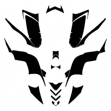 YAMAHA RAPTOR 90 Full Kit Graphic Templates