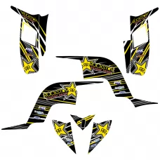 YAMAHA Raptor 90 Rockstar EDITABLE DESIGNS Graphic Templates