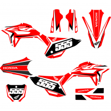HONDA CRF 450R 2021- Racing EDITABLE DESIGNS Graphic Templates