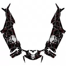 Can-Am MAVERICK R (2 DOORS) 2024- Punisher EDITABLE DESIGNS Graphic Templates