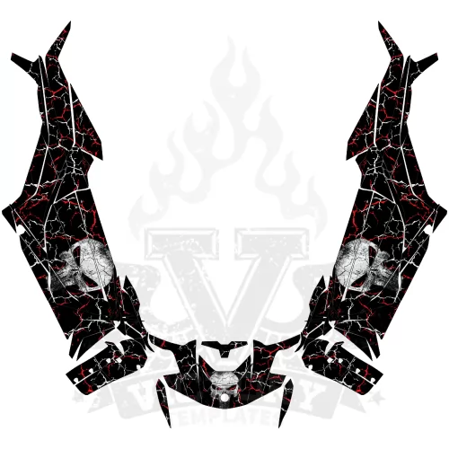 Can-Am MAVERICK R (2 DOORS) 2024- Punisher EDITABLE DESIGNS Graphic Templates Can-Am MAVERICK R (2 DOORS) 2024- Punisher EDITABLE DESIGNS Graphic Templates