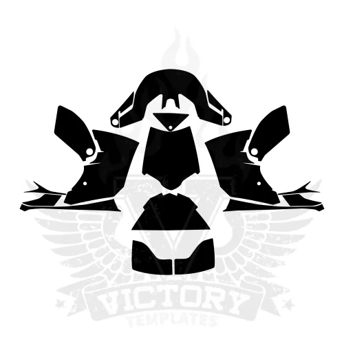 Helmet FOX 4 Wrapping Template Helmet FOX 4 Wrapping Template