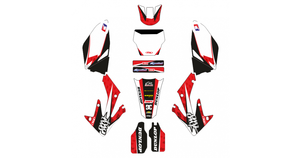 Honda CRF 250 20062007 EDITABLE DESIGNS Graphic Templates