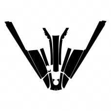 Kawasaki 550 SX 1990 1991 1992 1993 1994 1995 Jet Ski Graphics Template