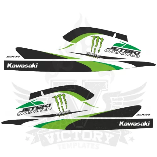 Kawasaki SXR Monster EDITABLE DESIGNS Graphic Templates Kawasaki SXR Monster EDITABLE DESIGNS Graphic Templates