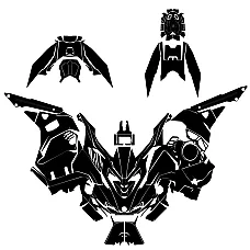 Lynx Shredder RE 850 E-TEC Turbo R and Non-Turbo 2023 2024 2025 2026 2027 Graphics Template