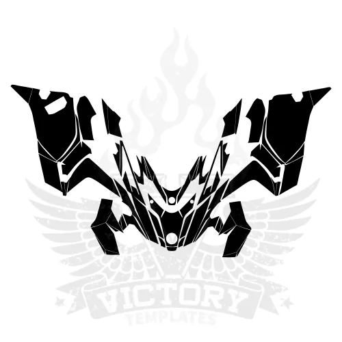 BRP Lynx Rave 600 850 2018 2019 Hood Graphic Templates BRP Lynx Rave 600 850 2018 2019 Hood Graphic Templates